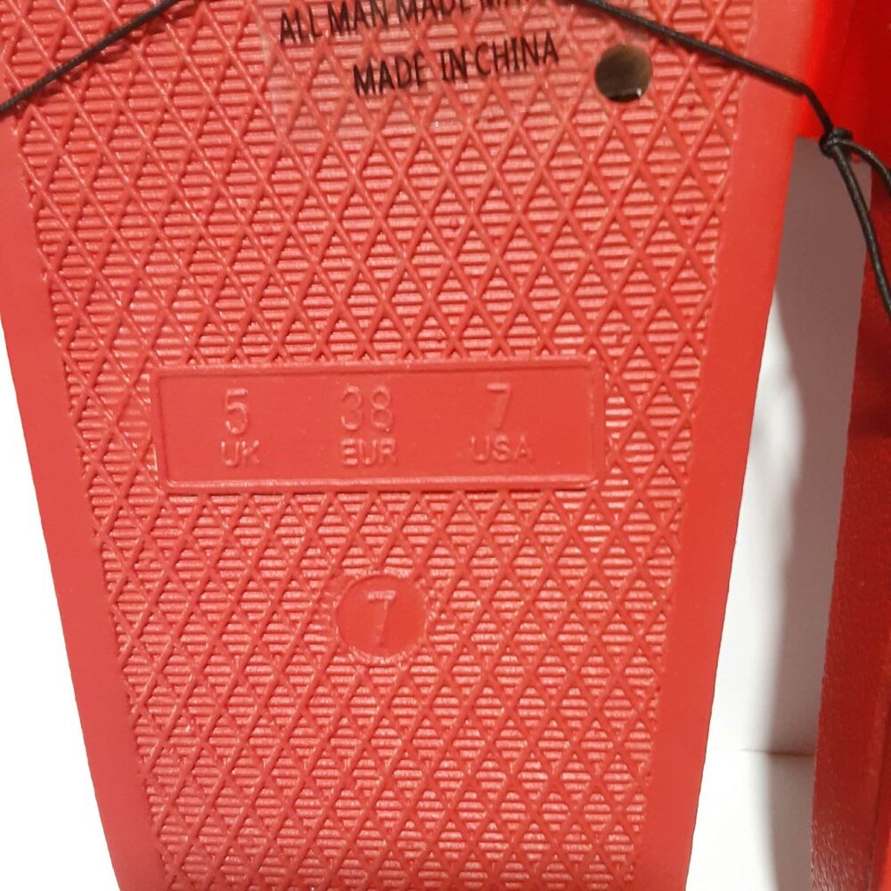♥ BETTY BOOP Flip Flops Sandals Thongs Red Angel Wings NEW NWOT Womens 7 ♥ - Picture 9 of 10